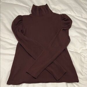 Chic Brown Turtleneck Top